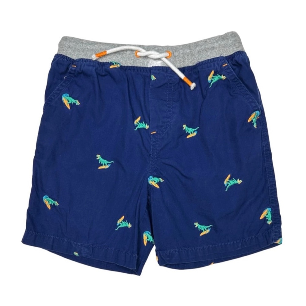 Mini Boden Embroidered Dinosaur Adventure Shorts